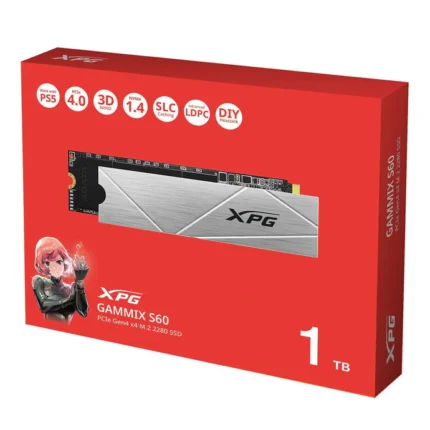 Adata XPG GAMMIX S60 1TB PCIe Gen4 x4 M.2 2280 Solid State Drive