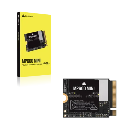 Corsair MP600 MINI 1TB PCIe 4.0 x4 NVMe M.2 SSD – M.2 2230 – Up to 7,000MB/sec Read