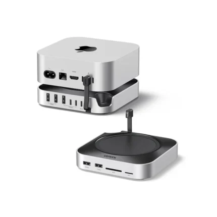 UGREEN Mac mini M4 or M4 Pro Dock 11-in-1 USB C Hub 8TB M.2 NVMe 10Gbps 5X USB-A 2X Type-C SD/TF Card Docking Station (65487)